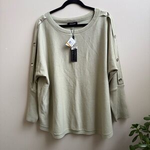 NWT Cable & Gauge Olive green Knit Sweater Size 3X